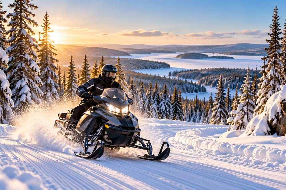 Snowmobiling
